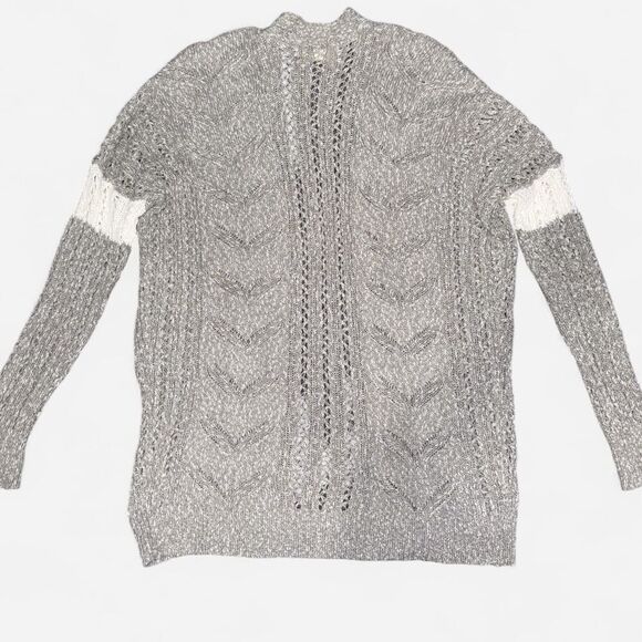 Hollister Grey and White Cardigan - Picture 7 of 8